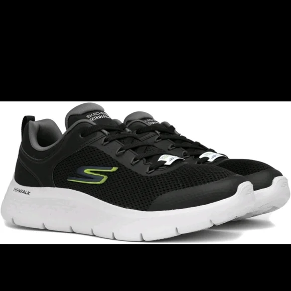Skechers Men's Go Walk Flex-Independent Sneaker, Black/Grey - Picture 5 of 9